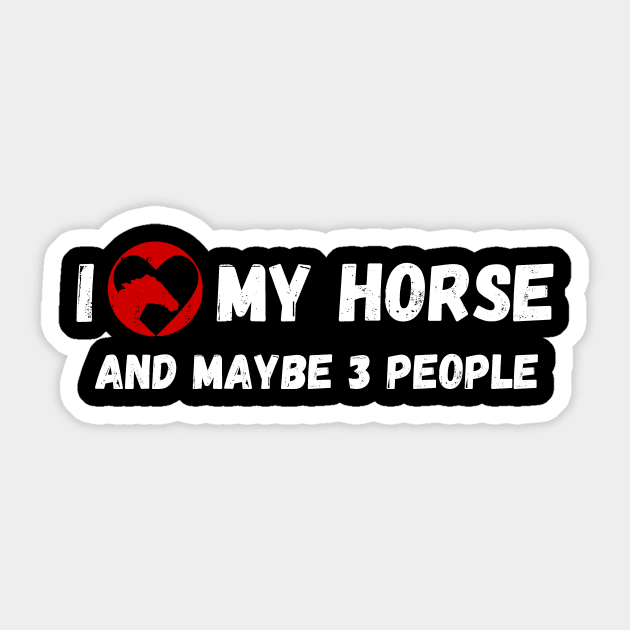 Funny Horse Quote Sticker by GR-ART